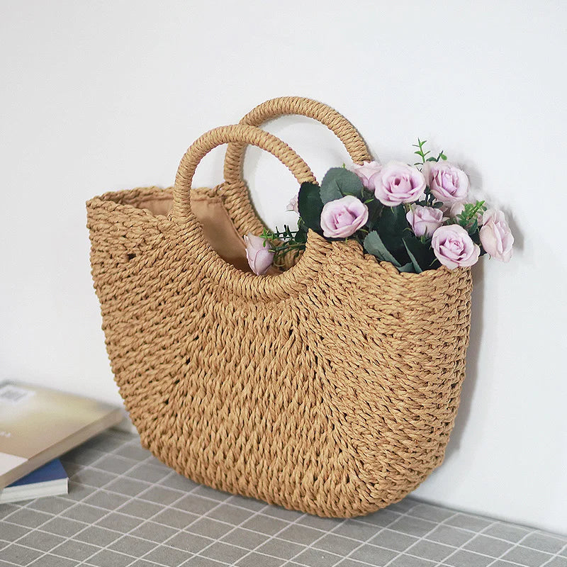 Woven Handle Tote