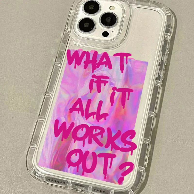 Clear Graffiti iPhone Case