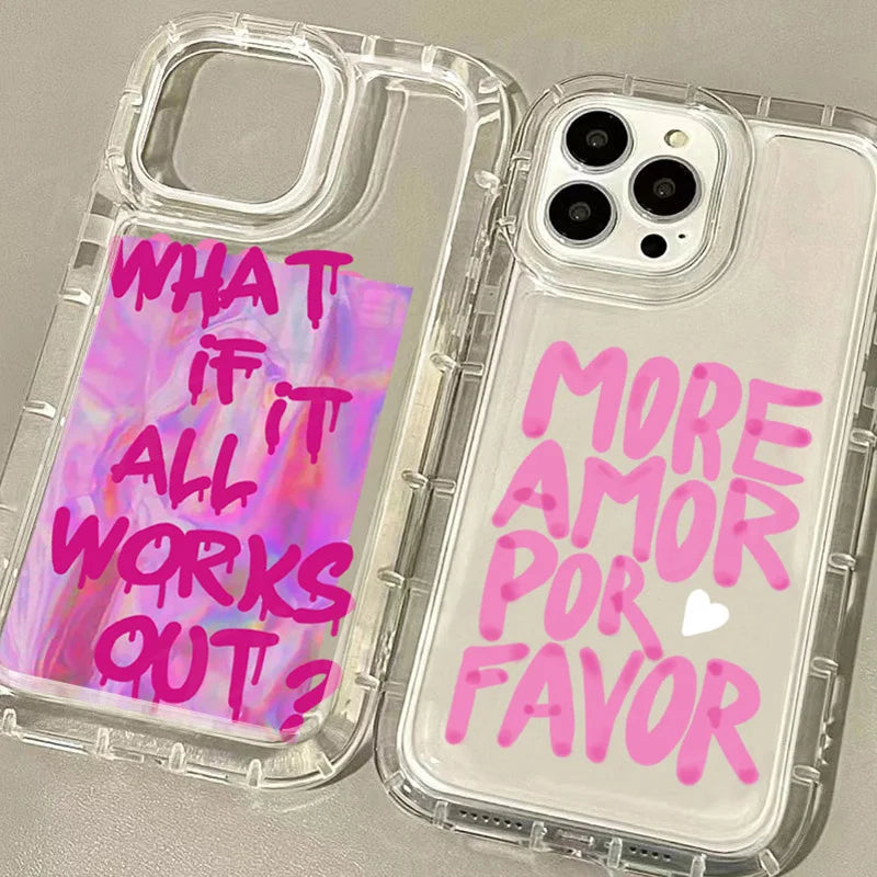 Clear Graffiti iPhone Case