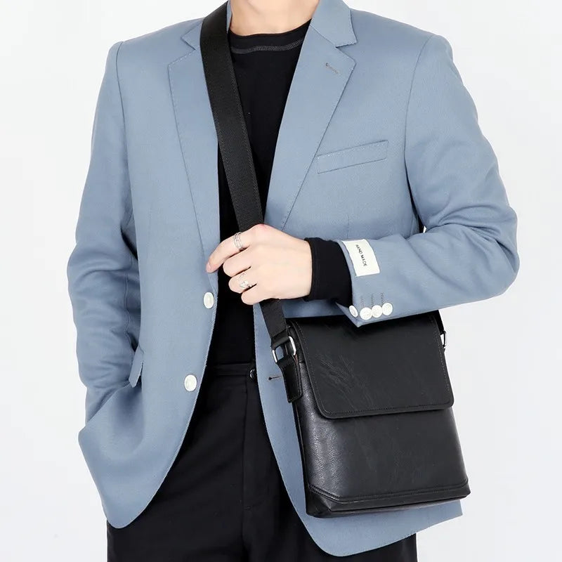 Vintage Leather Men's Messenger Bag