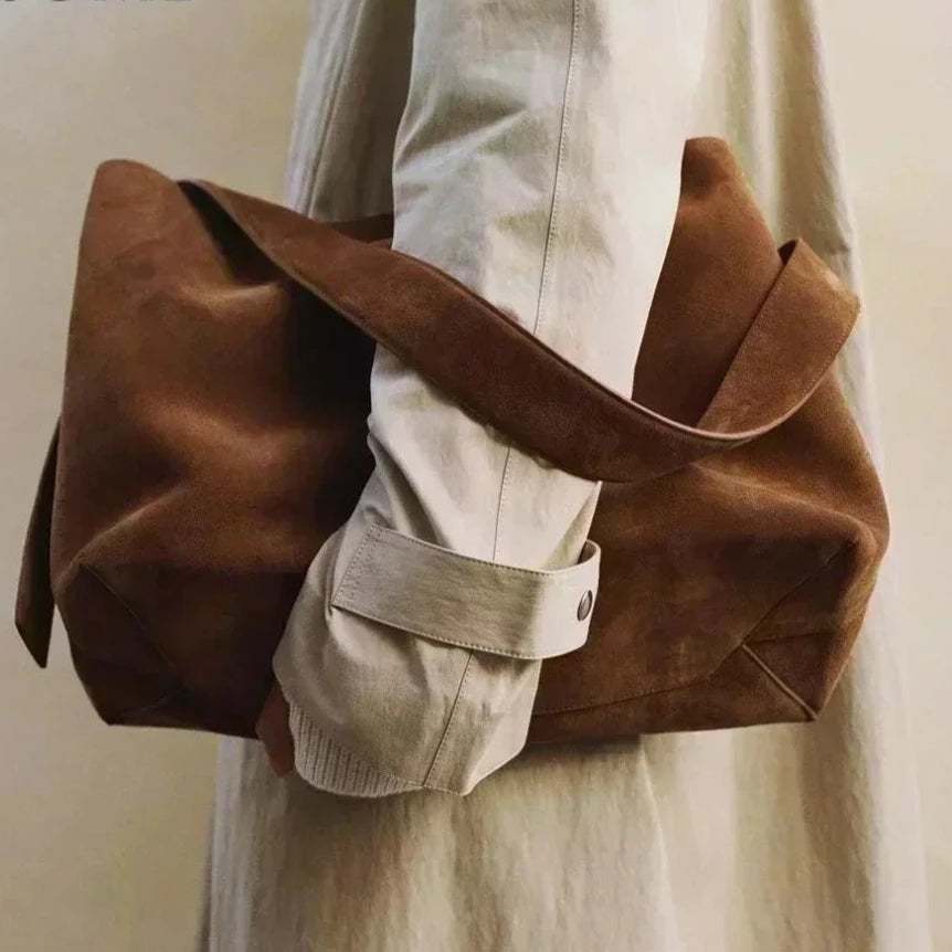 Oversize Suede Tote