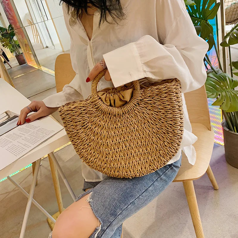 Woven Handle Tote