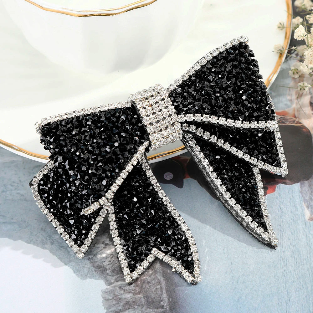 Bow Rhinestone Hair Clip
