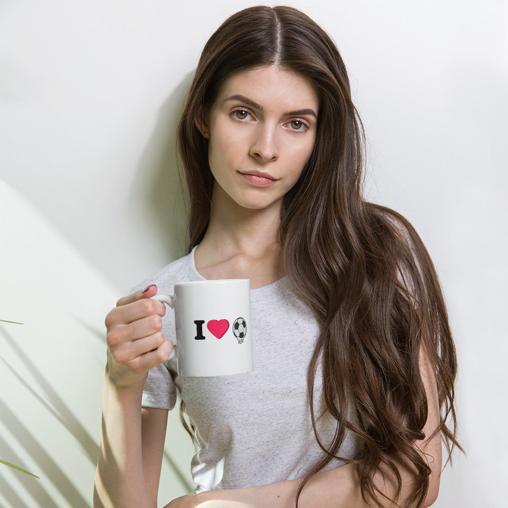 I Love Soccer Mug